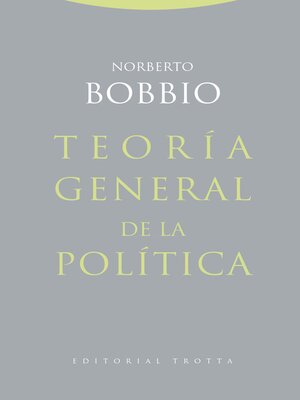 cover image of Teoría general de la política